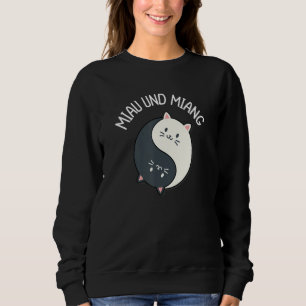Miau and Miang Yin and Yang Cats Sweatshirt