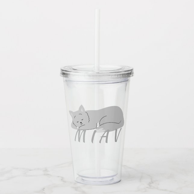 MIAV | A SOFT DESIGN ACRYLIC TUMBLER (Front)
