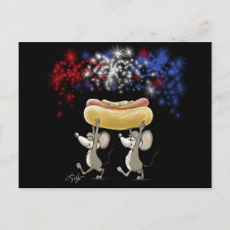 Mic And Mac's 4th Of July Night Picnic Postcard