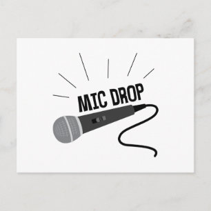 Mic Drop Postcard
