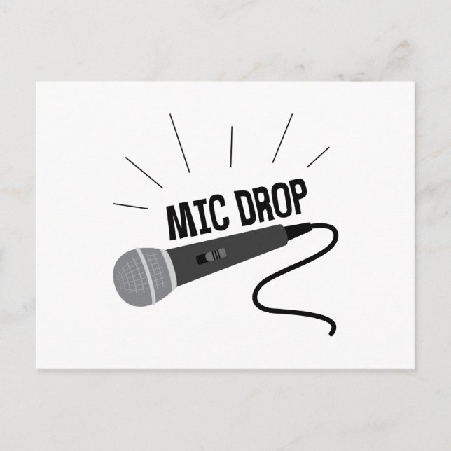 Mic Drop Postcard (Front)