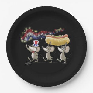 Mic Mac And Moe's 4th Of July Night Paper Plate