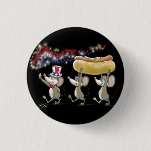 Mic, Mac And Moe's 4th Of July Night Picnic Button