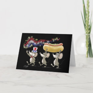 Mic, Mac And Moe's 4th Of July Night Picnic Card