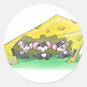 Mic, Mac and Moe's Feast Of Thanksgiving Classic Round Sticker