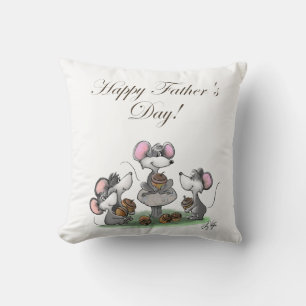 Mic, Mac and Moe's Happy Father's Day Cushion