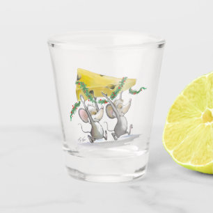 Mic & Mac Bringing In Christmas Cheese Shot glass