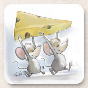 Mic & Mac Bringing In The Cheese Cork Coaster