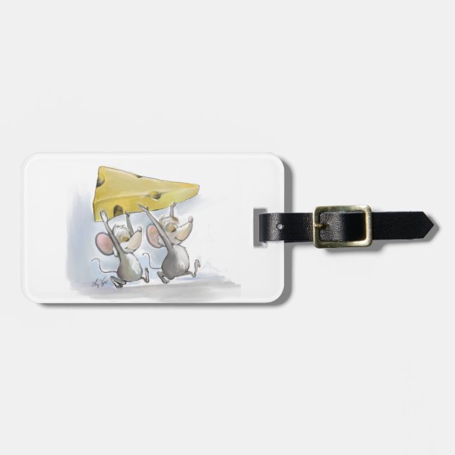 Mic & Mac Bringing In The Cheese Luggage Tag (Front Horizontal)