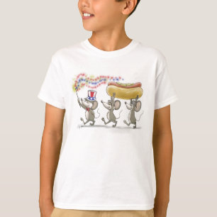 Mic, Mac & Moe's Happy 4th of July kid's T-Shirt