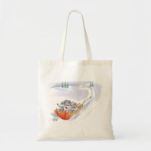 Mic, Mac & Moe's Winter Holiday Landscape Tote Bag