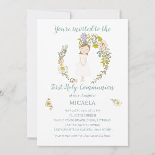MICAELA Communion Invitation