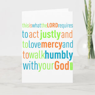Micah 6:8 card