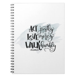 Micah 6:8 Spiral Notebook