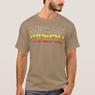 Micah First Name Funny Vintage Sunset Micah girl T-Shirt
