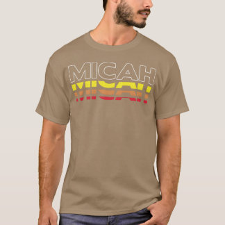 Micah First Name Funny Vintage Sunset Micah girl T-Shirt