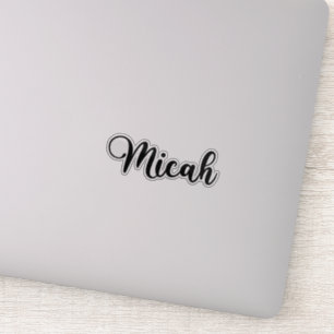 Micah Name - Handwritten Calligraphy