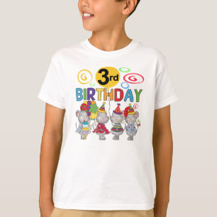 Mice 3rd Birthday T-shirts and Gifts