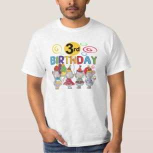 Mice 3rd Birthday T-shirts and Gifts
