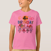 Mice 4th Birthday T-shirts and Gifts