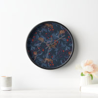 Mice and blackberries on navy