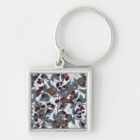 Mice and blackberries on white