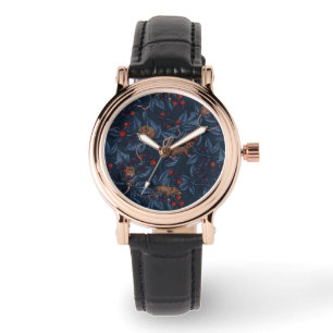 Mice and blackberries on white watch