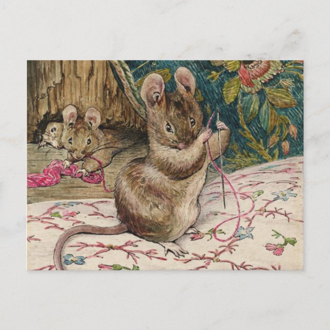 Mice At Work - Beatrix Potter Postcard (Front)