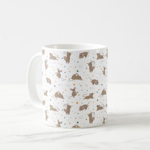 Mice doing yoga coffee mug