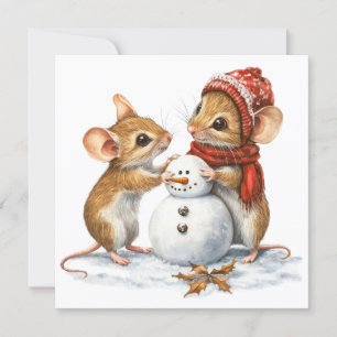 Mice Flat Christmas Card