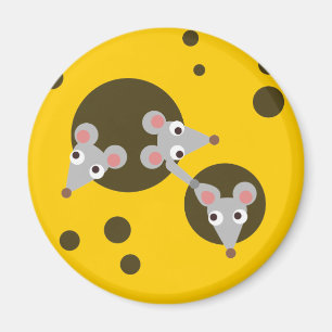 Mice in cheese magnet