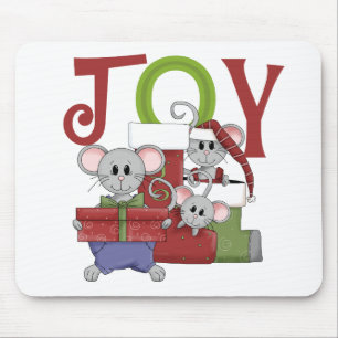 Mice JOY Christmas T-shirts and Gifts Mouse Pad