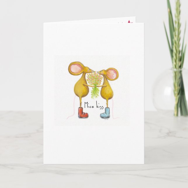Mice kiss card (Front)