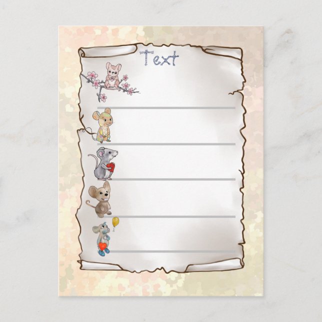 mice postcard (Front)
