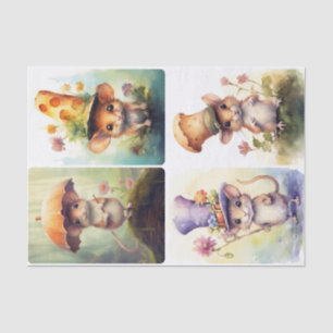 Mice with Hats Tissue Paper