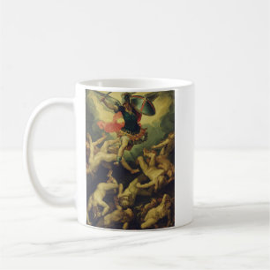 Michael and the fallen angels by Giuseppe Cesari Coffee Mug
