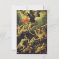 Michael and the fallen angels by Giuseppe Cesari