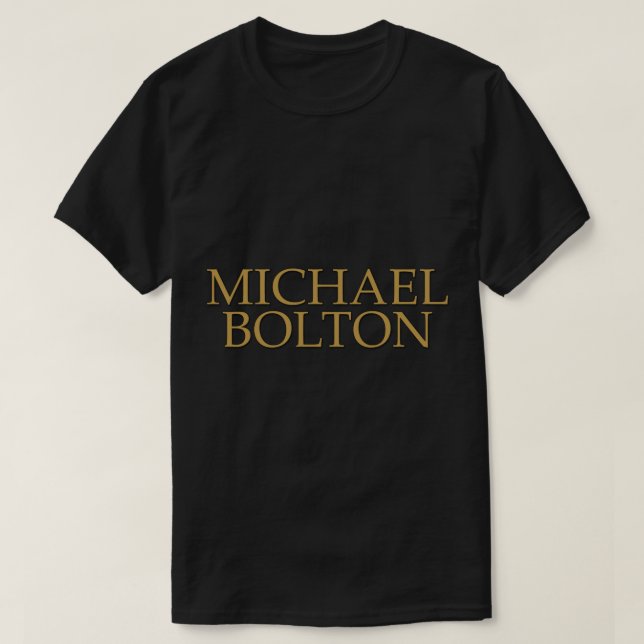 Michael Bolton logo Sticker T-Shirt (Design Front)