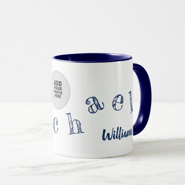 Michael Custom Name Photo Mug (Front Right)
