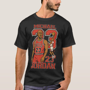 Michael Jordan 23 Bulls Basketball T-Shirt