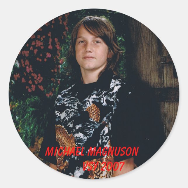 MICHAEL MAGNUSON        VSY 2007 CLASSIC ROUND STICKER (Front)