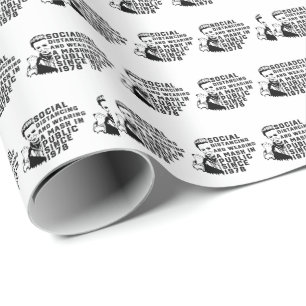 Michael Myers Social Distancing Wrapping Paper