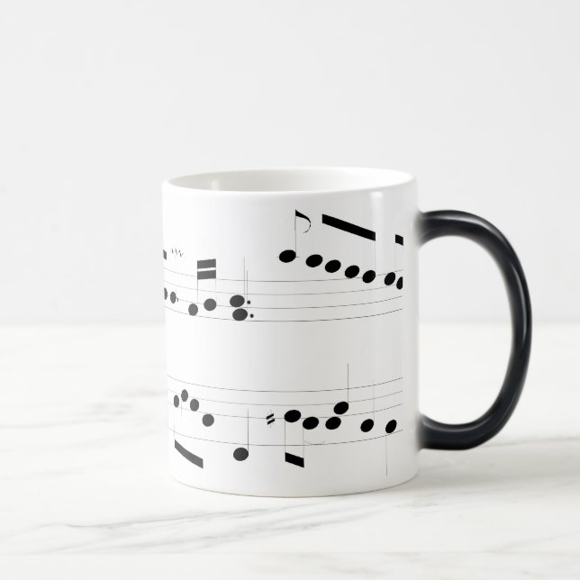 Michael Rose Music Score Morphing Mug (Right)