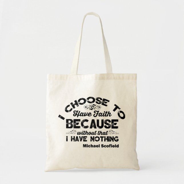 Michael Scofield-Prison Break Tote Bag (Front)