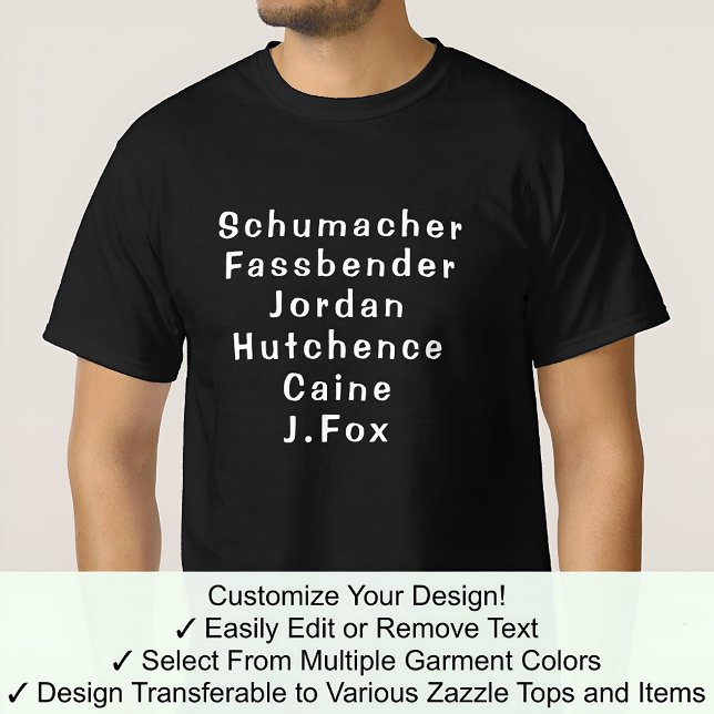 Michael Tee Fully Custom Surnames For Any Name 05W (Creator Uploaded)