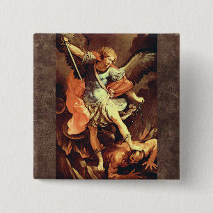Michael the Archangel 15 Cm Square Badge