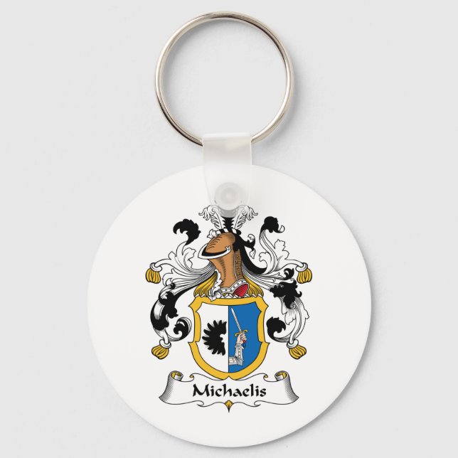 Michaelis Family Crest Key Ring (Front)