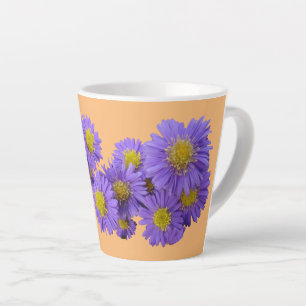 Michaelmas Daisy Cust. Orange Latte Mug