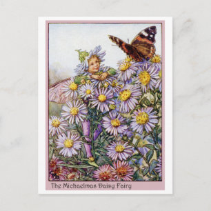 Michaelmas Daisy Fairy Postcard