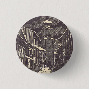 Michael's Gate in Bratislava, Slovakia 3 Cm Round Badge